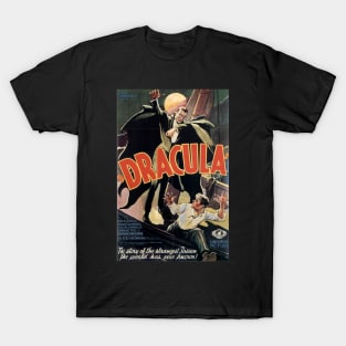 Classic Movie Monster Poster - Dracula T-Shirt